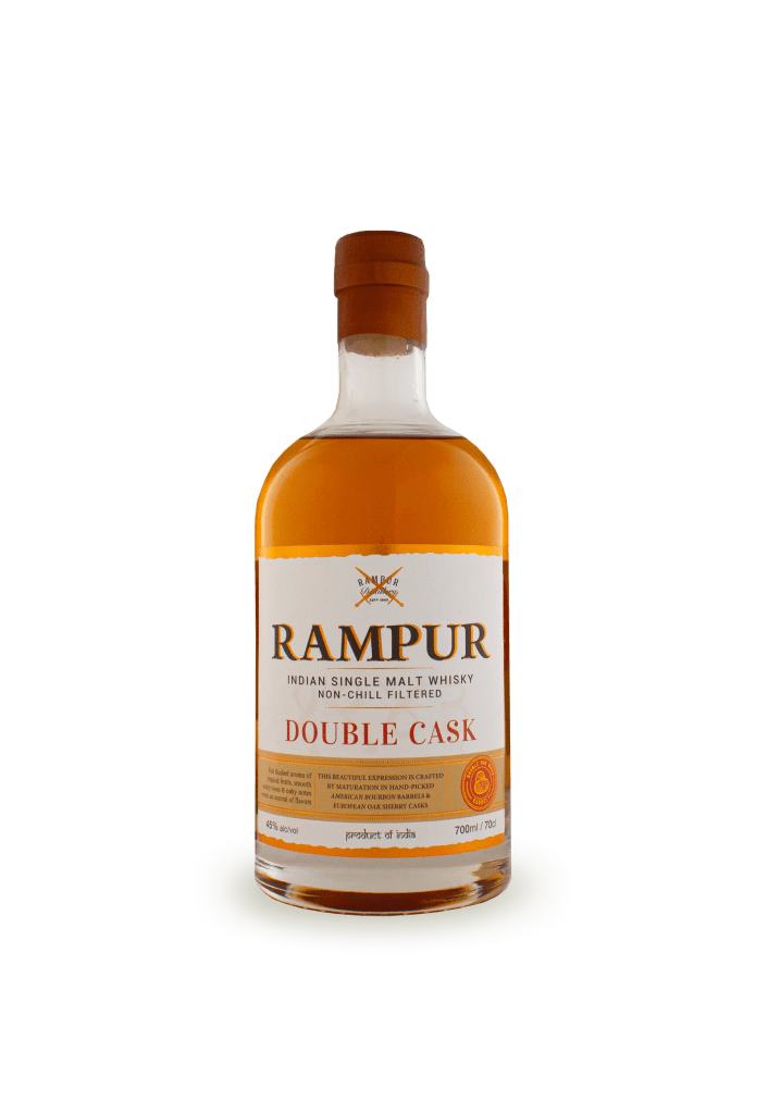 Rampur double cask whisky appears on 40k Pulp.