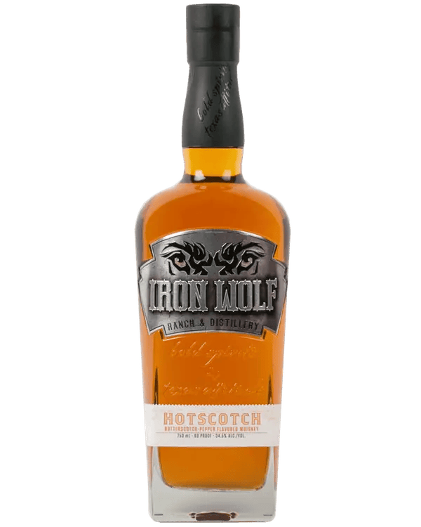 Iron Wolf Hotscotch Butterscotch Flavoured Whisky. 
